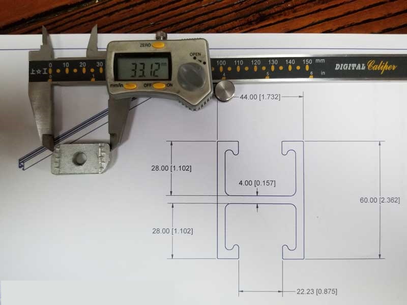 frameless PV module clamp nut