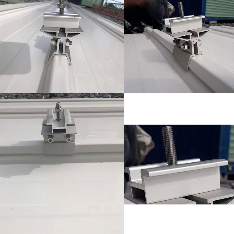 solar metal roof railless clamps