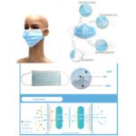 Disposable face mask for working protection gears - CORNOR COLD