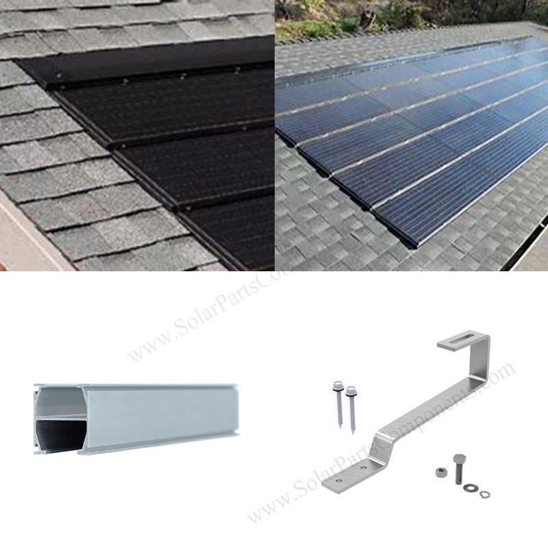solar flat tile roof mounting brackets