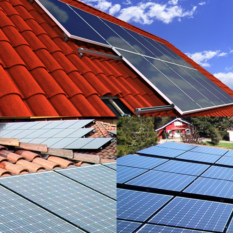 solar tile roof racking system