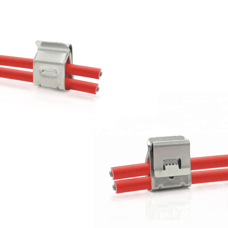 two lines solar cable wire clips