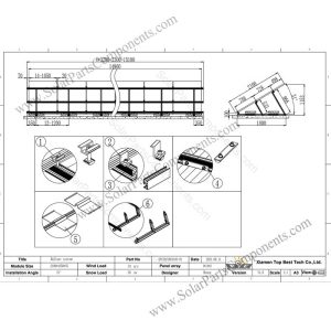 Ballasted flat roof mounting