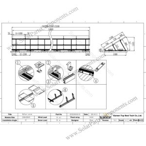 Ballasted flat roof mounting