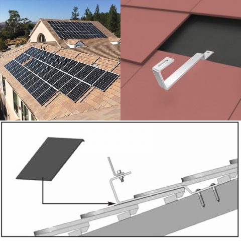 flat tile roof mounting system