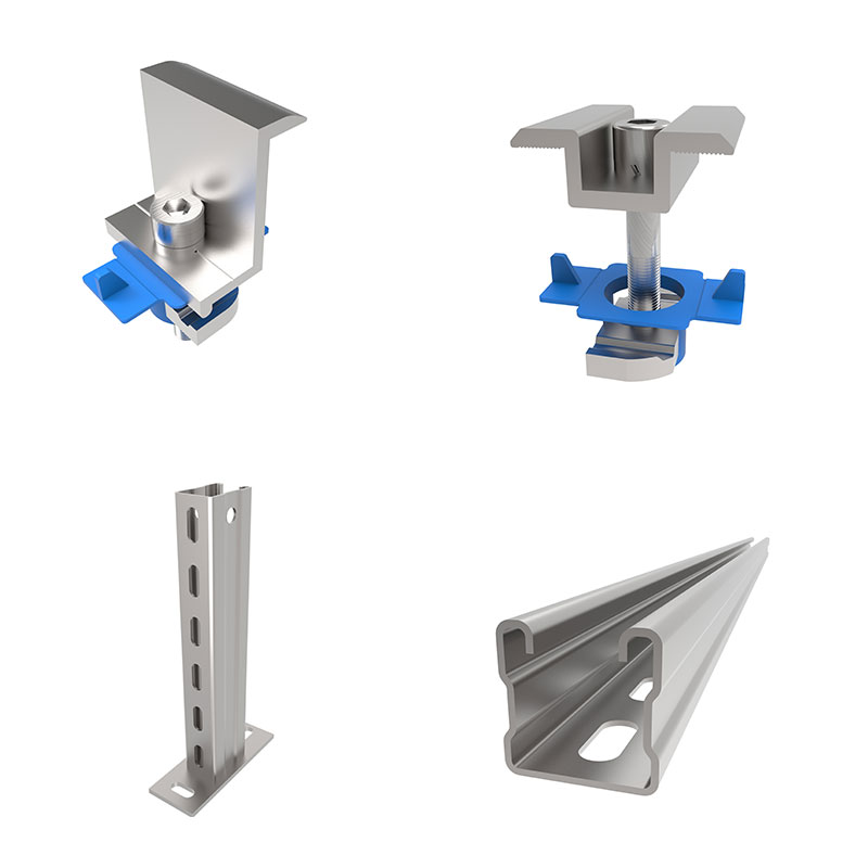 solar carbon steel ground mounting system hardware