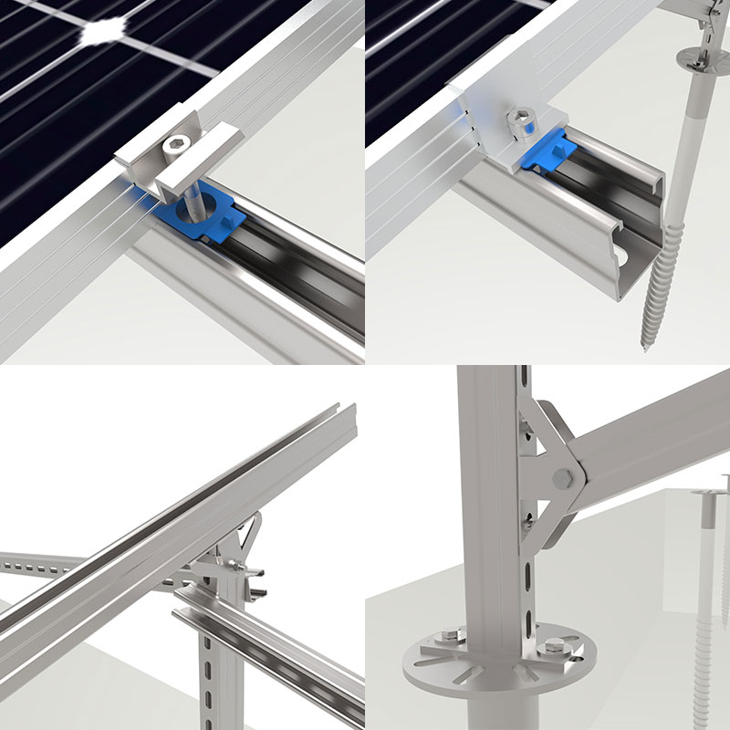 ground mounting system for solar panel