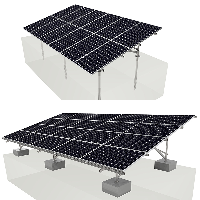 carbon steel ground mounting system