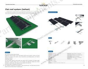Flat roof system (ballast)