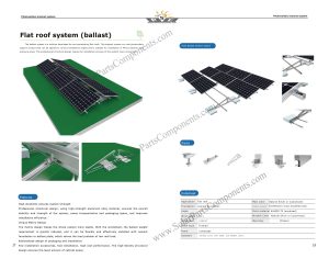 Flat roof system (ballast)