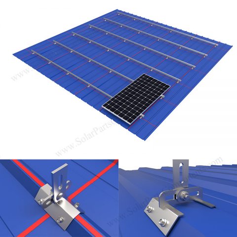 pv module trapezoidal metal roof brackets, S5, SPC-CK-02A