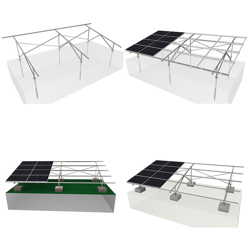 solar racking ground mount for carbon steel