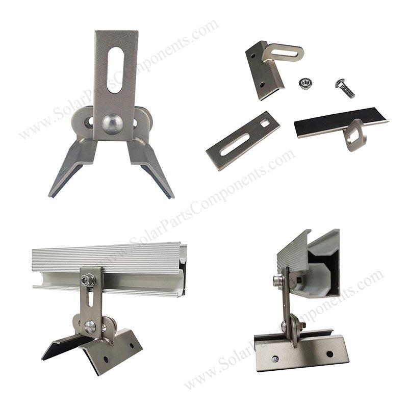 Solar universal metal roof clamp for side mounted
