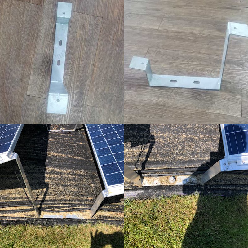 ballasted flat roof mounts for solar panels