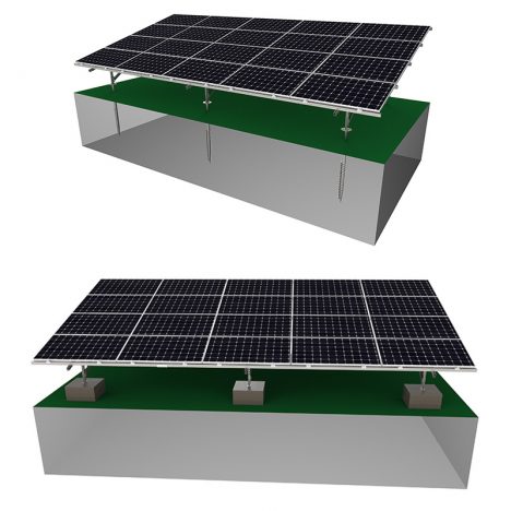 solar ground mounting system for carbon steel