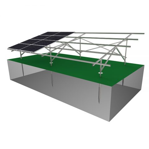 solar ground racking system for ground screw-5