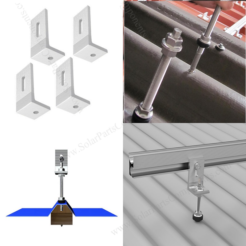 Solar hanger bolt with L feet