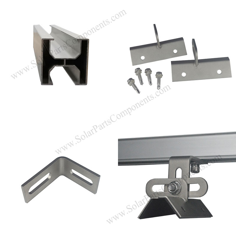 trapezoid solar panel mounts for metal roof