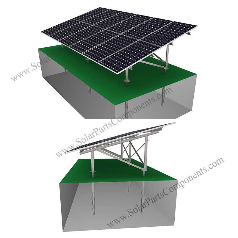 Ground Solar Panel Mounts Carbon Steel