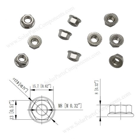 flange nut M8
