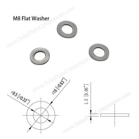 Flat Washers for M8