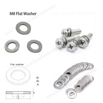flat washer for M8 bolts and nuts