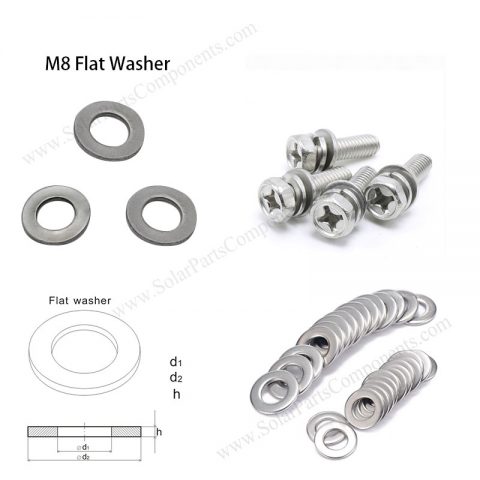 flat washer for M8 bolts and nuts
