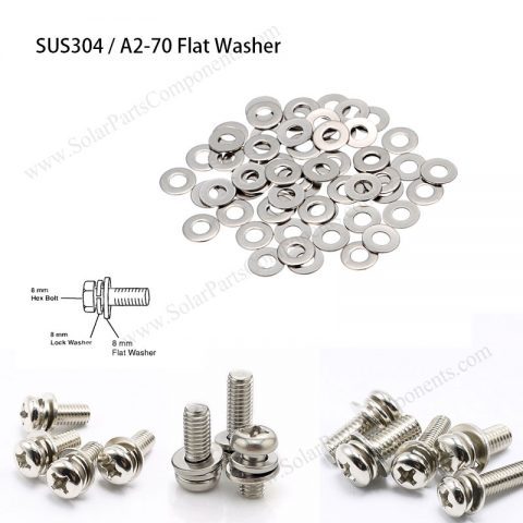 flat washers for bolts, nuts, screws