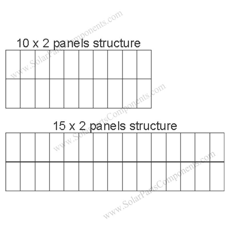 Hot-dip Galvanized Steel Mounting System Array