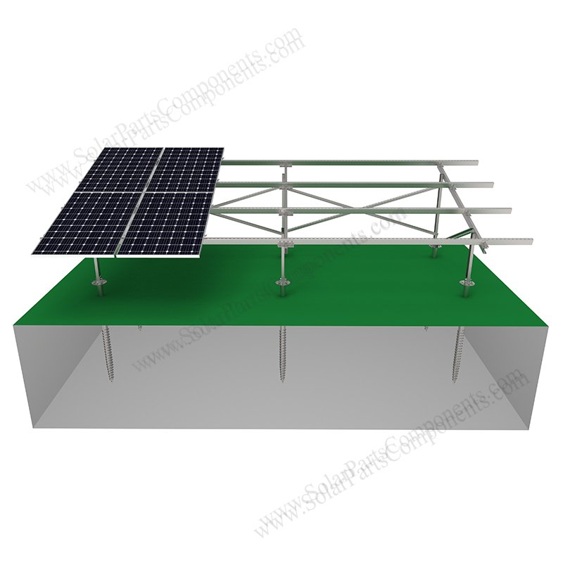 Solar Ground Racking System-Carbon Steel-N Type-4