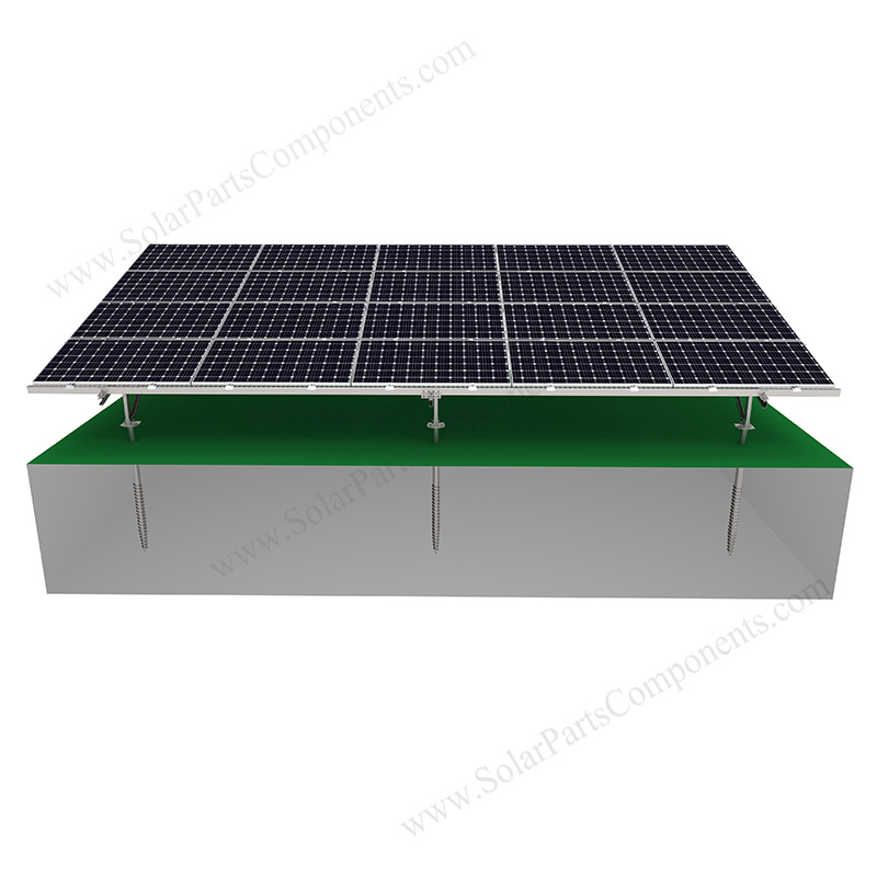 Solar Ground Racking System-Carbon Steel-W Type-1