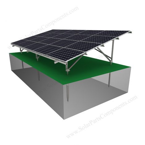 Solar Ground Racking System-Carbon Steel-W Type-2