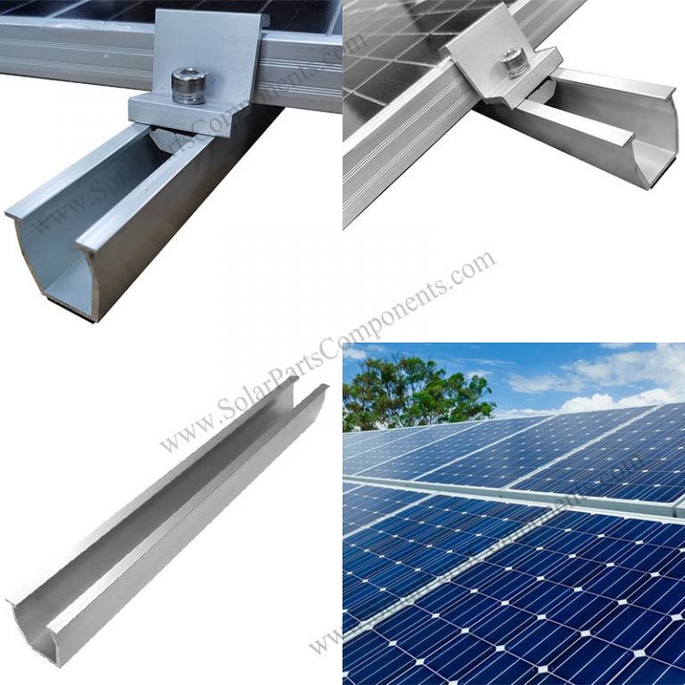 solar aluminum rails for mounting system