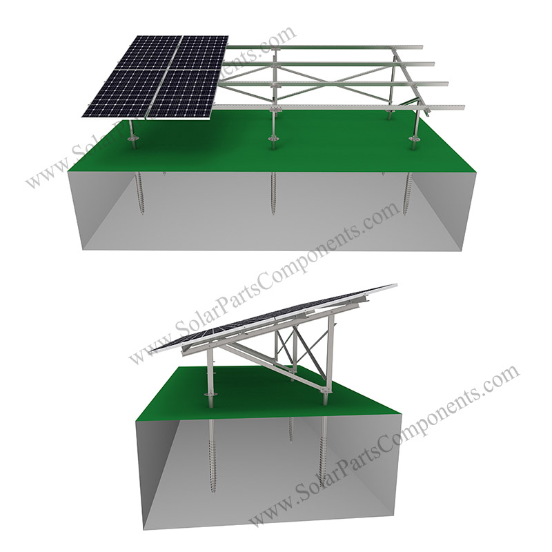 solar ground mounting system for C-carbon steel N type