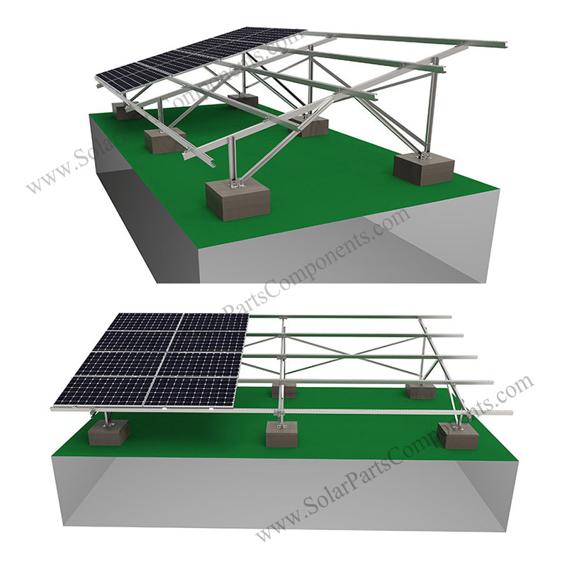 solar panel ground mounting brackets carbon steel