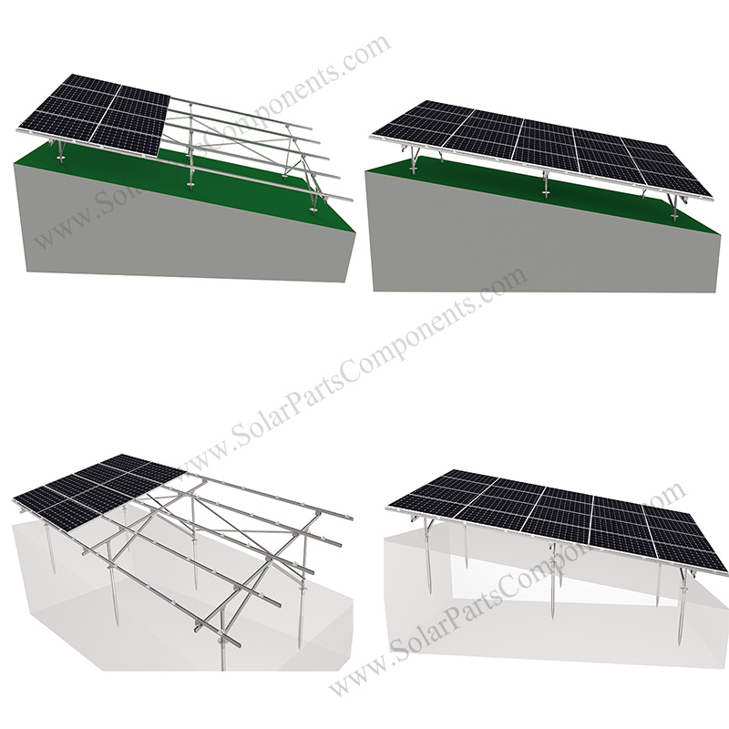 solar slope ground racking system