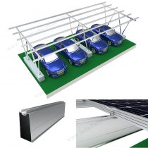 aluminum solar carport frame shelter