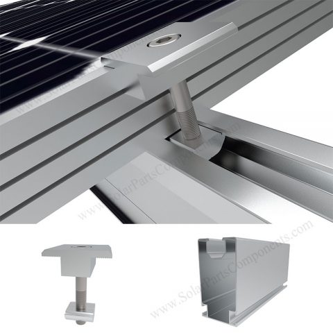solar panel ground racking system, SPC-GA-2V-N