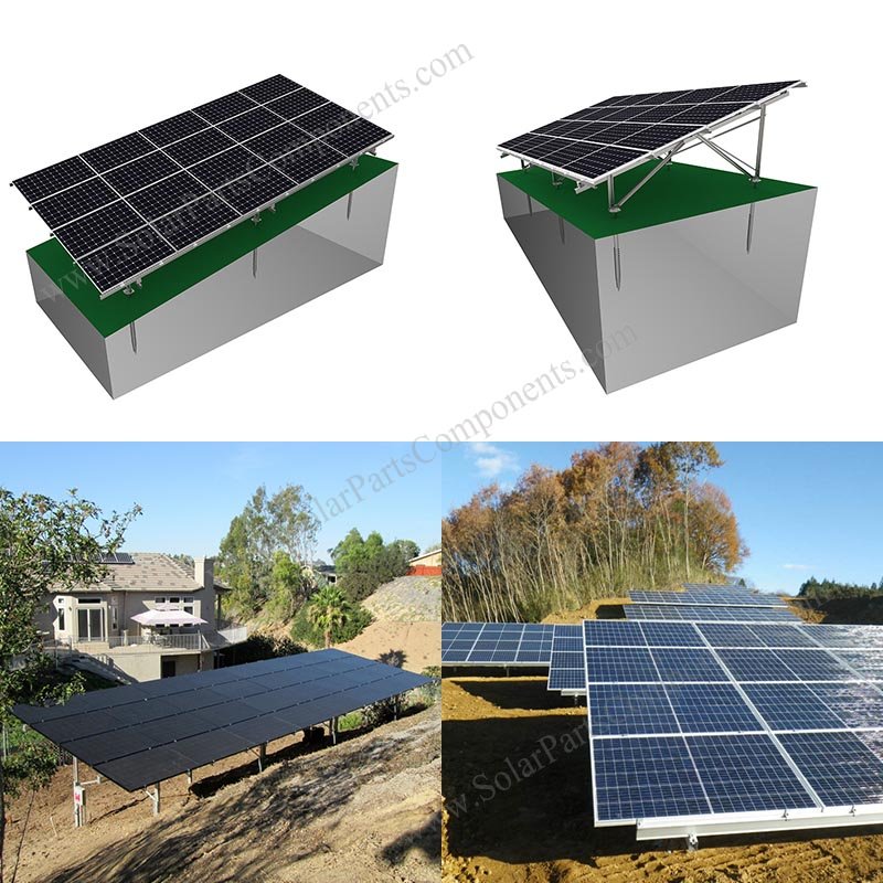 Installing Solar Panels On A Hillside