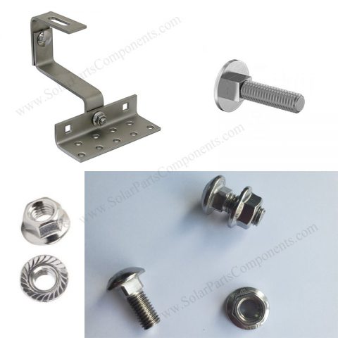 metric carriage bolt m10 for solar tile hooks