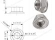 serrated flange nuts M10