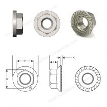 flange nuts 10mm for PV mounts