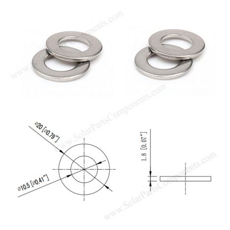 M3-M20 Thick=1mm FLAT WASHERS TO FIT METRIC BOLTS/SCREW A2 304 STAINLESS STEEL 
