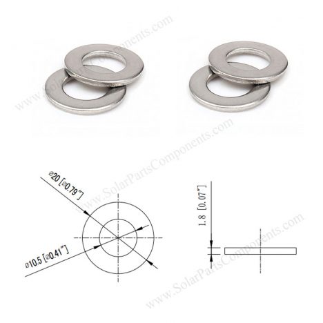 M10 flat washers M10 flat washers