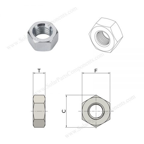 M12 hex nuts