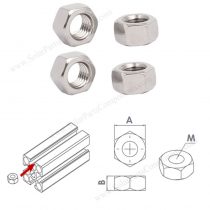 sus 304 a2-70 #12 hex nuts for solar mounts