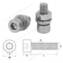 hexagonal socket bolts and screws