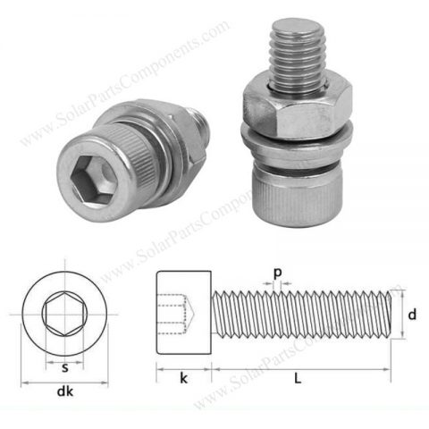 hexagonal socket bolts and screws