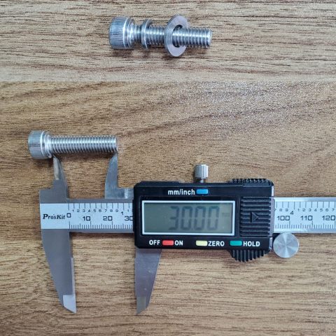 M8×30mm allen head bolts