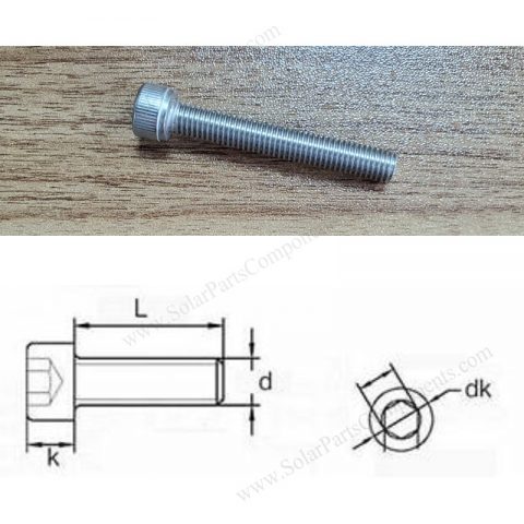 M8×55mm allen head bolts
